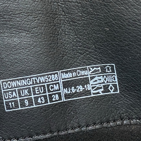 Vionic Downing Black Leather Suede Boots Size 11 Tall Knee High Riding Heeled - Picture 5 of 6